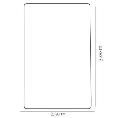 Tapete Para Sala de Estar New Bouclê 2,50x3,00 Palha - Tapetes São Carlos