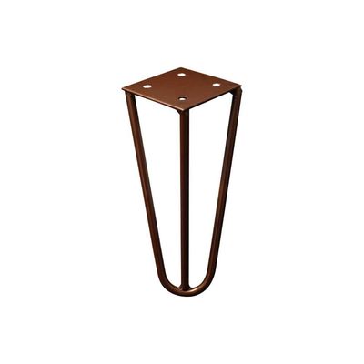 Kit 14 Pés de Metal 15 CM Hairpin Legs Mesas de Centro Puffs Bronze