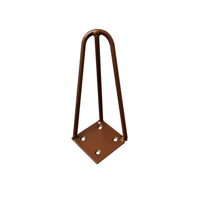Kit 10 Pés de Metal 15 CM Hairpin Legs Mesas de Centro Puffs Bronze