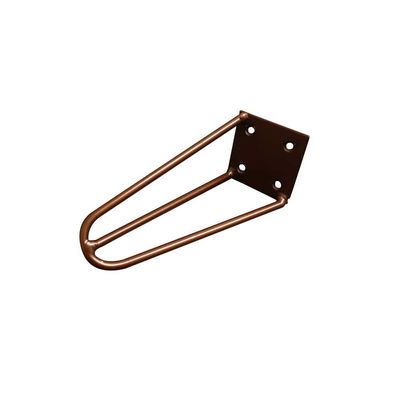 Kit 10 Pés de Metal 15 CM Hairpin Legs Mesas de Centro Puffs Bronze