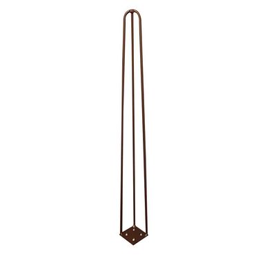Kit 10 Pés de Metal 60 CM Hairpin Legs Mesa de Canto Aparador Bronze