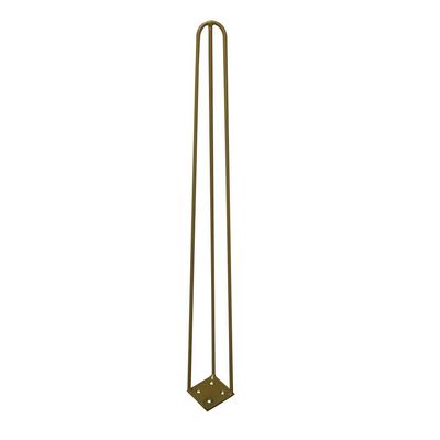Kit 8 Pés de Metal 60 CM Hairpin Legs Mesa de Canto Aparador Dourado