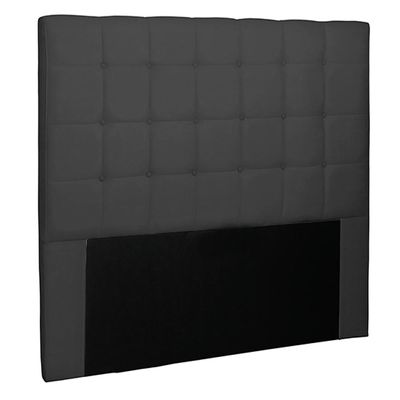 Cabeceira Decorativa Queen Size 1,60M Tropea Suede Preto - Gran Belo