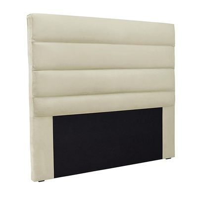 Cabeceira Decorativa Queen Size 1,60M Guess Veludo Bege - Gran Belo