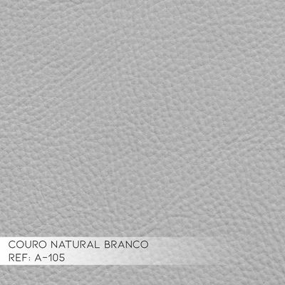 Sofá 4 Lugares Astúria 280cm Couro Branco - Gran Belo