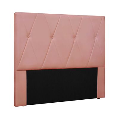 Cabeceira Decorativa Casal 1,40M Yves Veludo Rosa - Gran Belo