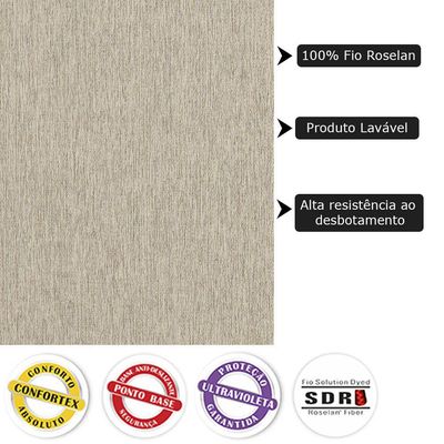 Tapete Para Sala de Estar New Bouclê 2,00x2,50 Palha - Tapetes São Carlos