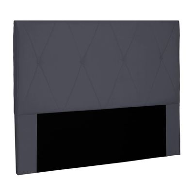 Cabeceira Decorativa King Size 1,95M Yves Suede Cinza - Gran Belo