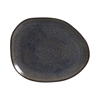 Conjunto de Pratos Rasos Ovais Orgânico Titanium 31cm 6 Peças Porto Brasil Azul