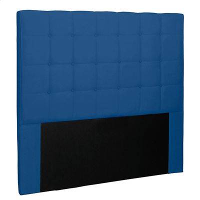 Cabeceira Decorativa Casal 1,40M Tropea Suede Azul Marinho - Gran Belo