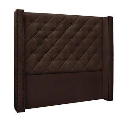 Cabeceira Decorativa King Size 2,19M Loewe Suede Café - Gran Belo
