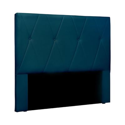 Cabeceira Decorativa Casal 1,40M Yves Veludo Azul Marinho - Gran Belo