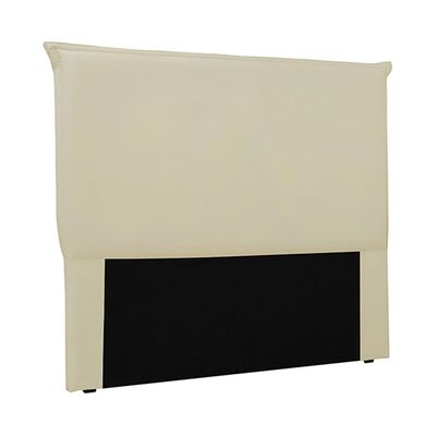Cabeceira Decorativa Queen Size 1,60M Trento Veludo Bege - Gran Belo