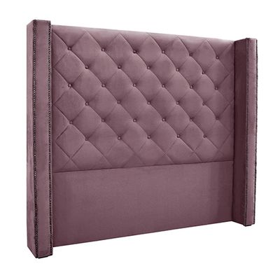 Cabeceira Decorativa King Size 2,19M Loewe Veludo Uva - Gran Belo