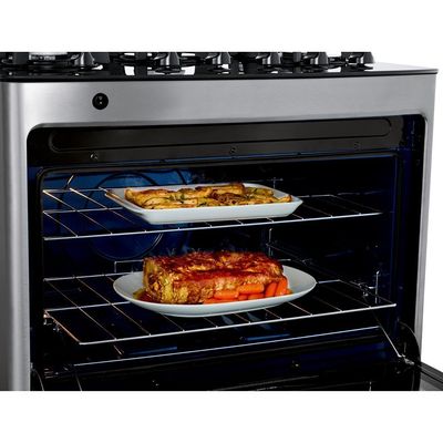 Fogão 5 Bocas a Gás de Piso Mesa de Vidro Consul CFS5VAR Inox / Bivolt
