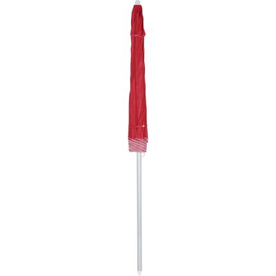 Guarda-Sol Articulado 2,00m em Bagum e Alumínio Vermelho Bel 2,00m
