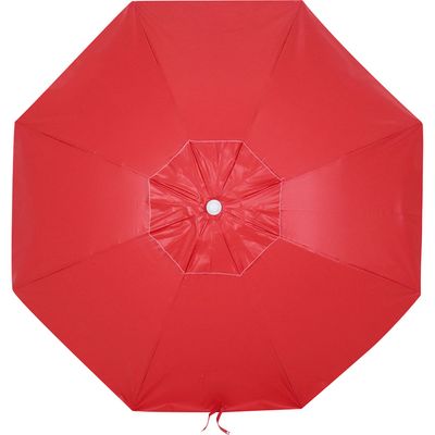 Guarda-Sol Articulado 2,00m em Bagum e Alumínio Vermelho Bel 2,00m
