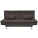 Sofá-Cama 1,90 Metros Linoforte Melissa, Suede Veludo, Espuma D-33 Capuccino