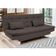 Sofá-Cama 1,90 Metros Linoforte Melissa, Suede Veludo, Espuma D-33 Capuccino
