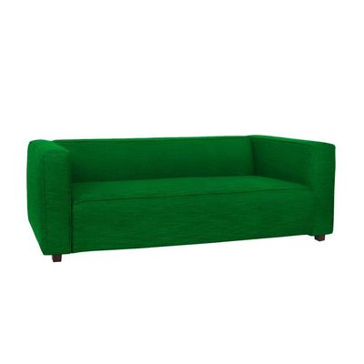 Sofá Namoradeira Amsterdam 1,40m Suede Verde - Inova Decorações