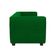 Sofá Namoradeira Amsterdam 1,40m Suede Verde - Inova Decorações