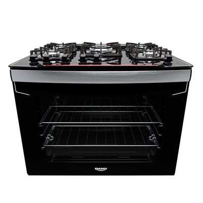 Fogão de Embutir 5 Bocas com Mesa de Vidro Diplomata Bivolt Dako Preto / Bivolt