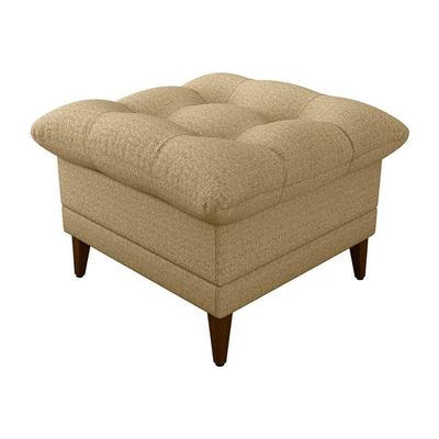 Poltrona De Amamentação Com Puff Montreal Suede Areia Matrix Linho Areia