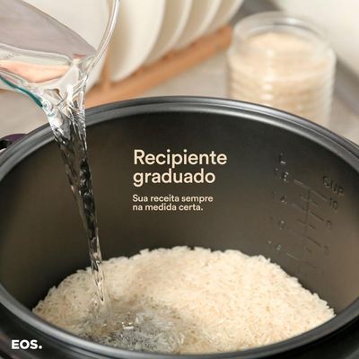 Panela Elétrica De Arroz 10 Xícaras Preta Epa10p 220v - Eos 220v