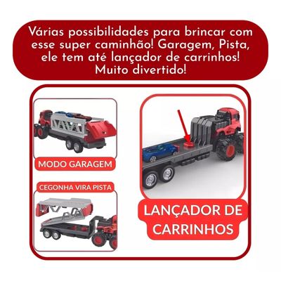 Caminhão Racing Club Pista Carrinhos E Lançador - ZoopToys