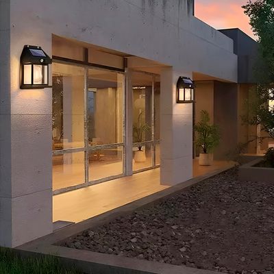 Luminária Solar LED com Sensor de Presença IP65 para Área Externa - Estilo Arandela Iluminação Decoração Led Solar