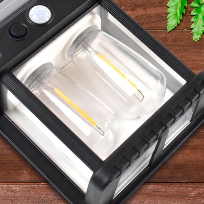 Luminária Solar LED com Sensor de Presença IP65 para Área Externa - Estilo Arandela Iluminação Decoração Led Solar