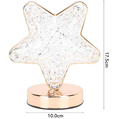 Luminária Formato Estrela Decoração LED Quarto Iluminação - Toque Mágico e Aconchegante para Seu Ambiente