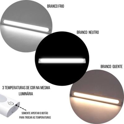 Luminaria Led Recarregável Barra Usb Quarto Cozinha Para Escritório Q-2070