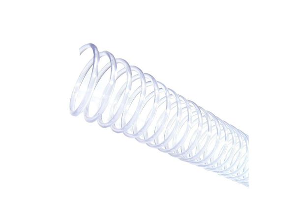 Espirais para Encadernação Cristal Transparente 12mm 70 Folhas 100 und