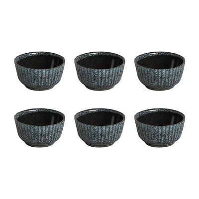 Conjunto de Ramequins Médios Linhas Night Sky com 6 Peças 170ml Porto Brasil Azul