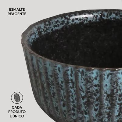 Conjunto de Ramequins Médios Linhas Night Sky com 6 Peças 170ml Porto Brasil Azul