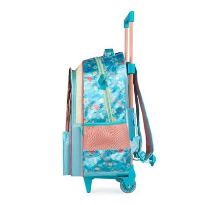 Mochila de Rodinha Infantil Feminina Moana Azul U / Azul