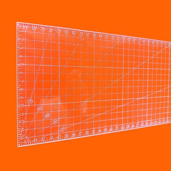 Régua Patchwork 15x45cm Cristal