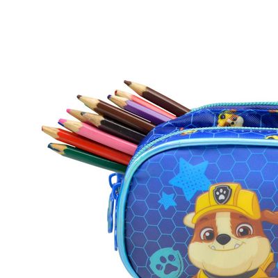 Estojo Escolar Masculino Chase 3 Compartimentos Azul Escuro U / Azul escuro