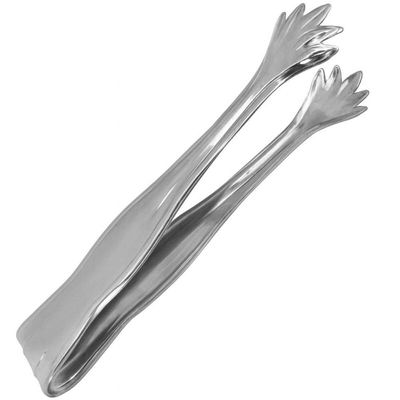 Jogo 24 Pegadores de Carne para Churrasco Pinça Mão Aço Inox Pequeno 16cm Servir Restaurante Buffet