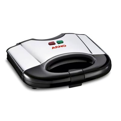 Sanduicheira Grill Sacs Placa Antiaderente Pés Antiderrapantes Arno Preto/Inox / 220V
