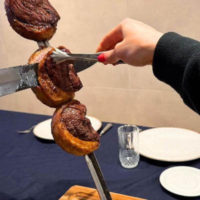 Kit 50 Pegadores Carne Servir Churrasco Pinça Aço Inox Pequeno 16cm Restaurante Buffet