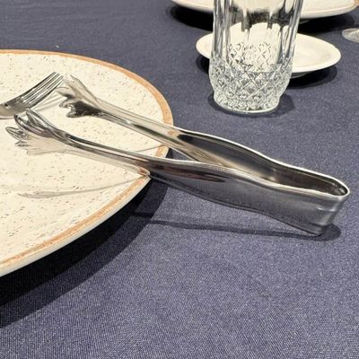 Kit 50 Pegadores Carne Servir Churrasco Pinça Aço Inox Pequeno 16cm Restaurante Buffet