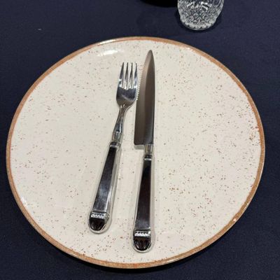 Jogo 50 Facas Jumbo Churrascaria 25cm Aço Inox Prateadas Mesa Restaurante