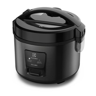 Panela de Arroz Elétrica Electrolux por Rita Lobo 2L Preta Efficient Visor Glass (ERC10) 127V