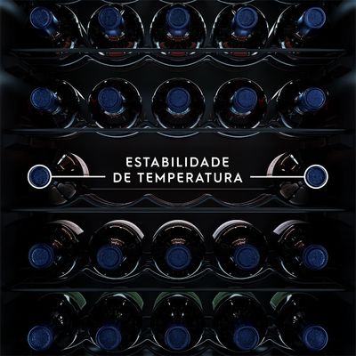 Adega de Vinho Climatizada Electrolux 34 Garrafas Uma Porta com Painel Digital (WSF34) 127V
