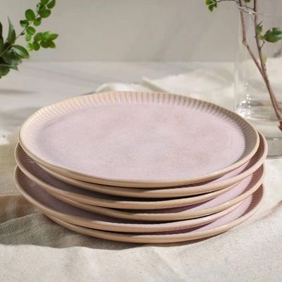 Conjunto de Pratos Rasos Linhas Litchi 27,5cm 6 Peças Porto Brasil n/a