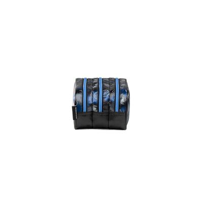 Estojo Escolar Masculino Homem Aranha 3 Compartimentos Azul U / Azul escuro