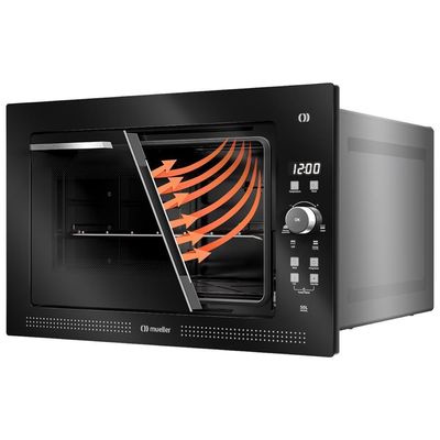 Forno Elétrico De Embutir Digital Mueller 50 Litros Preto MFE50L 110V