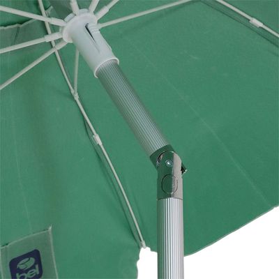 Guarda-Sol Articulado 2,00m em Bagum e Alumínio Verde Bandeira Bel 2,00m